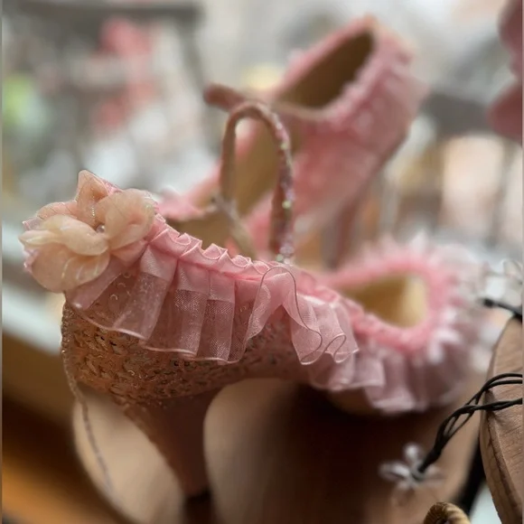 Custom OOAK Hand-Adorned Women’s Statement Heels Platform Pumps Size 42 (US 10) - Picture 10 of 15